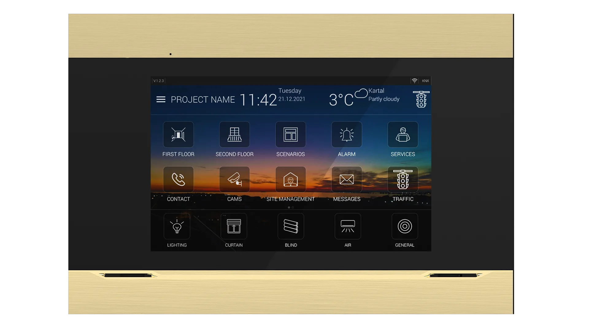 1png-2137369687 تاچ پنل هوشمند Interra 4 - 10.1'' KNX - تصویر 1